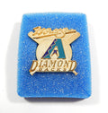 2001 Arizona Diamondbacks MLB World Series Vintage Press Pin In Original Case