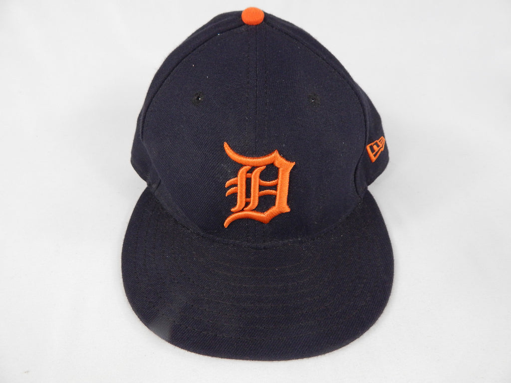Detroit Tigers #68 Game Issued Pos Used Navy Hat 7.375 DP67255