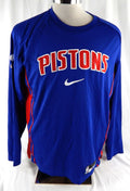 2025-26 Detroit Pistons Caris LeVert #8 Game Used Blue Shooting Shirt L 765