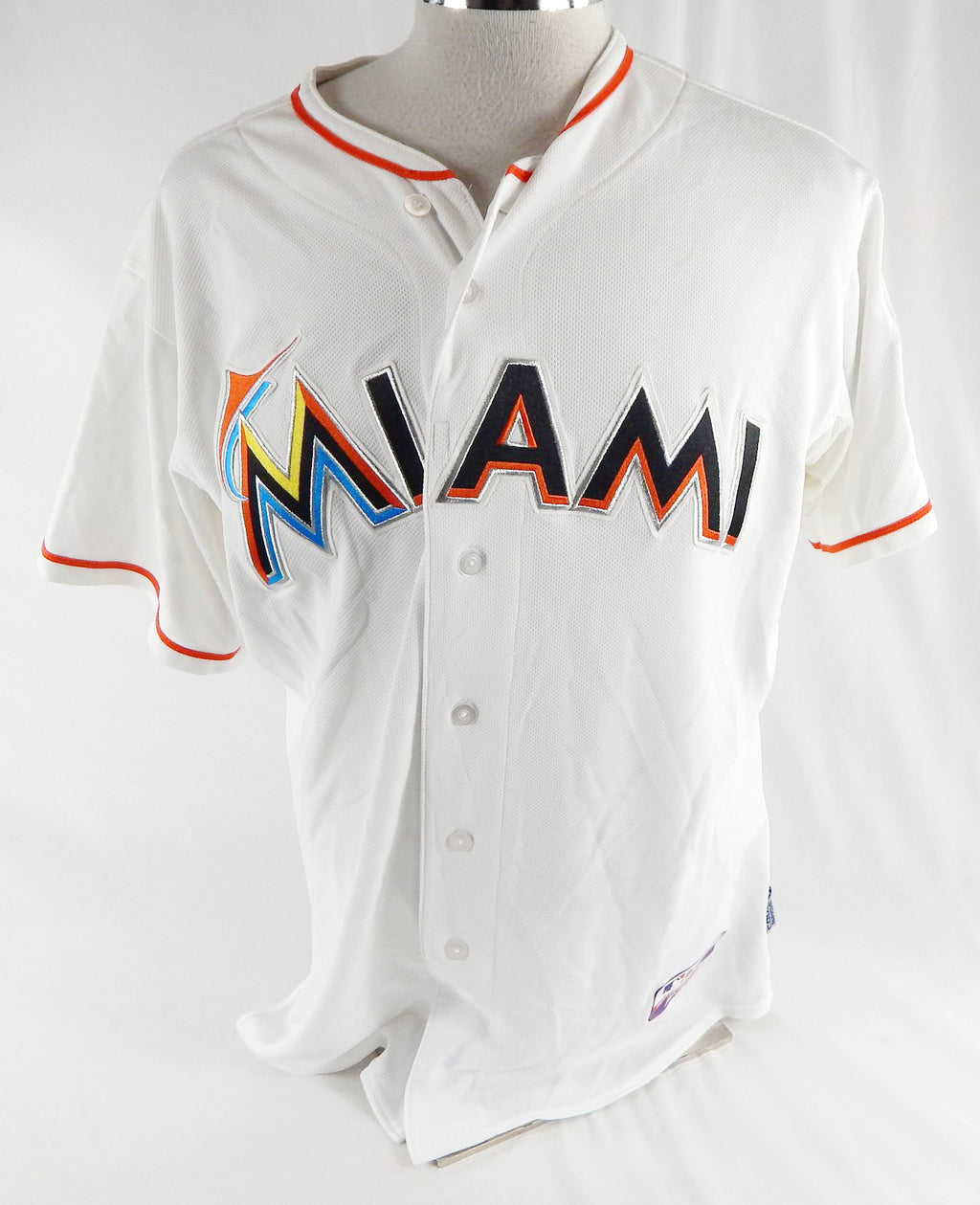 2012-18 Miami Marlins #41 Game Used White Jersey 48 009