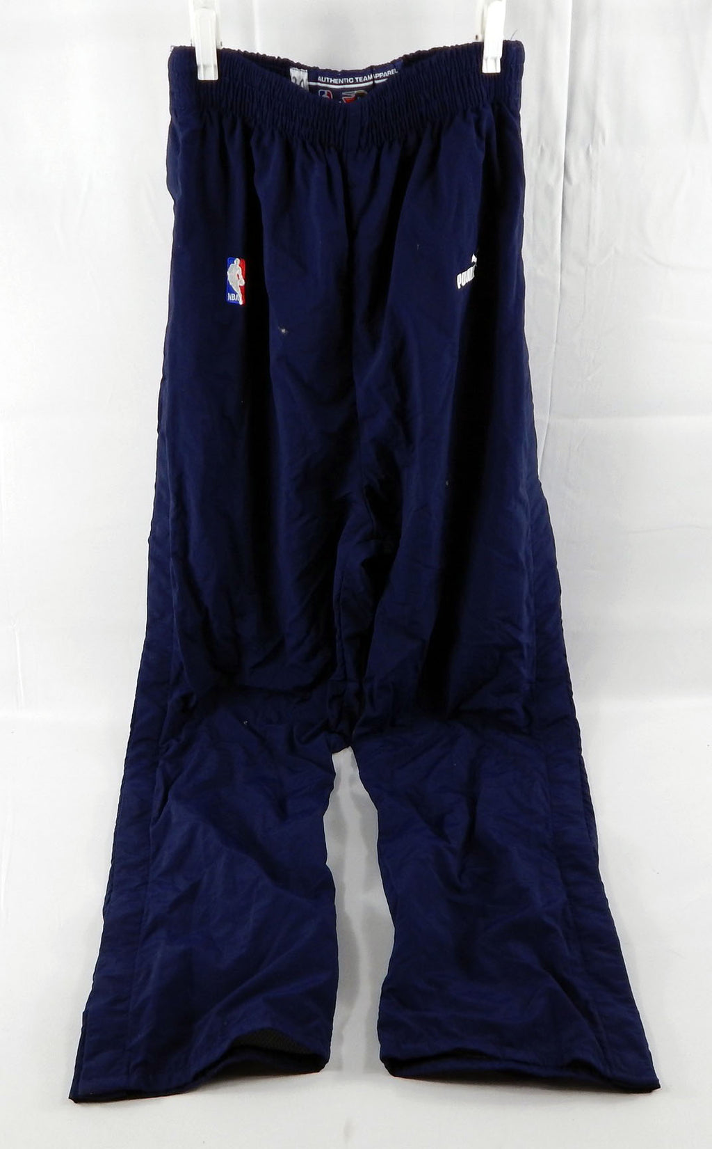 1999-00 Golden State Warriors Larry Hughes #20 Game Used Blue Warm Up Pants 40 2
