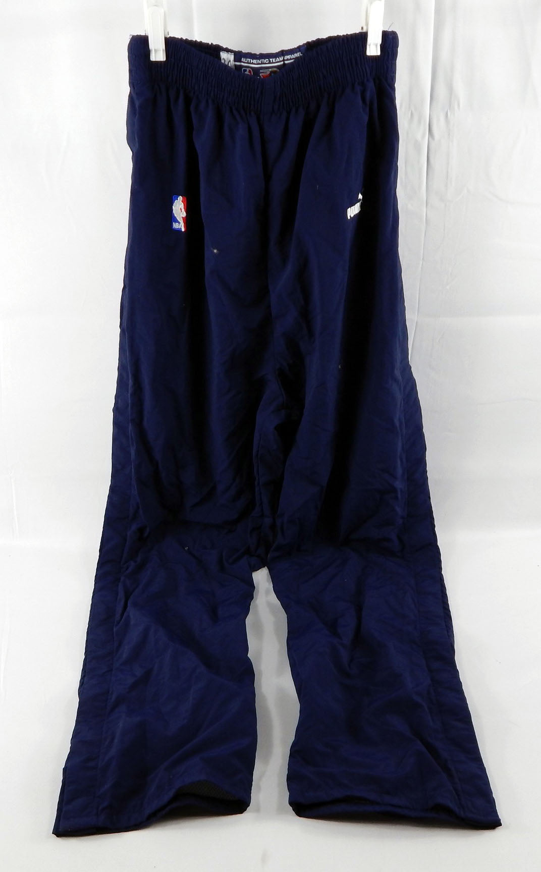 1999-00 Golden State Warriors Larry Hughes #20 Game Used Blue Warm Up Pants 40 2