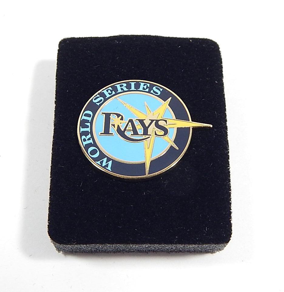 2020 Tampa Bay Devil Rays MLB World Series Vintage Press Pin In Original Case
