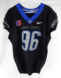 2022 Boise State Broncos #96 Game Used Black Jersey Football NP Rem 46 45