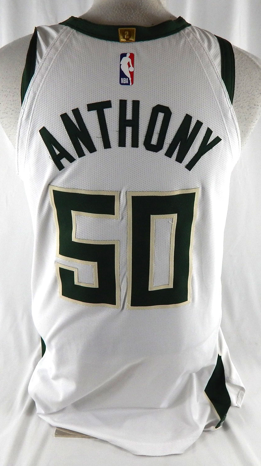 2025-26 Milwaukee Bucks Cole Anthony #50 Game Used White Jersey Associ  23 Pts Pic2