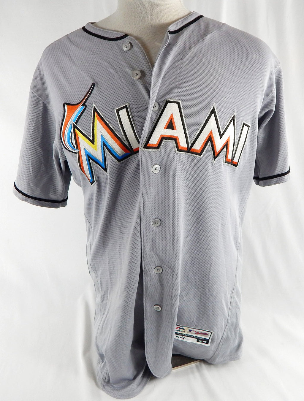 2012-18 Miami Marlins #7 Game Used Grey Jersey 44 010