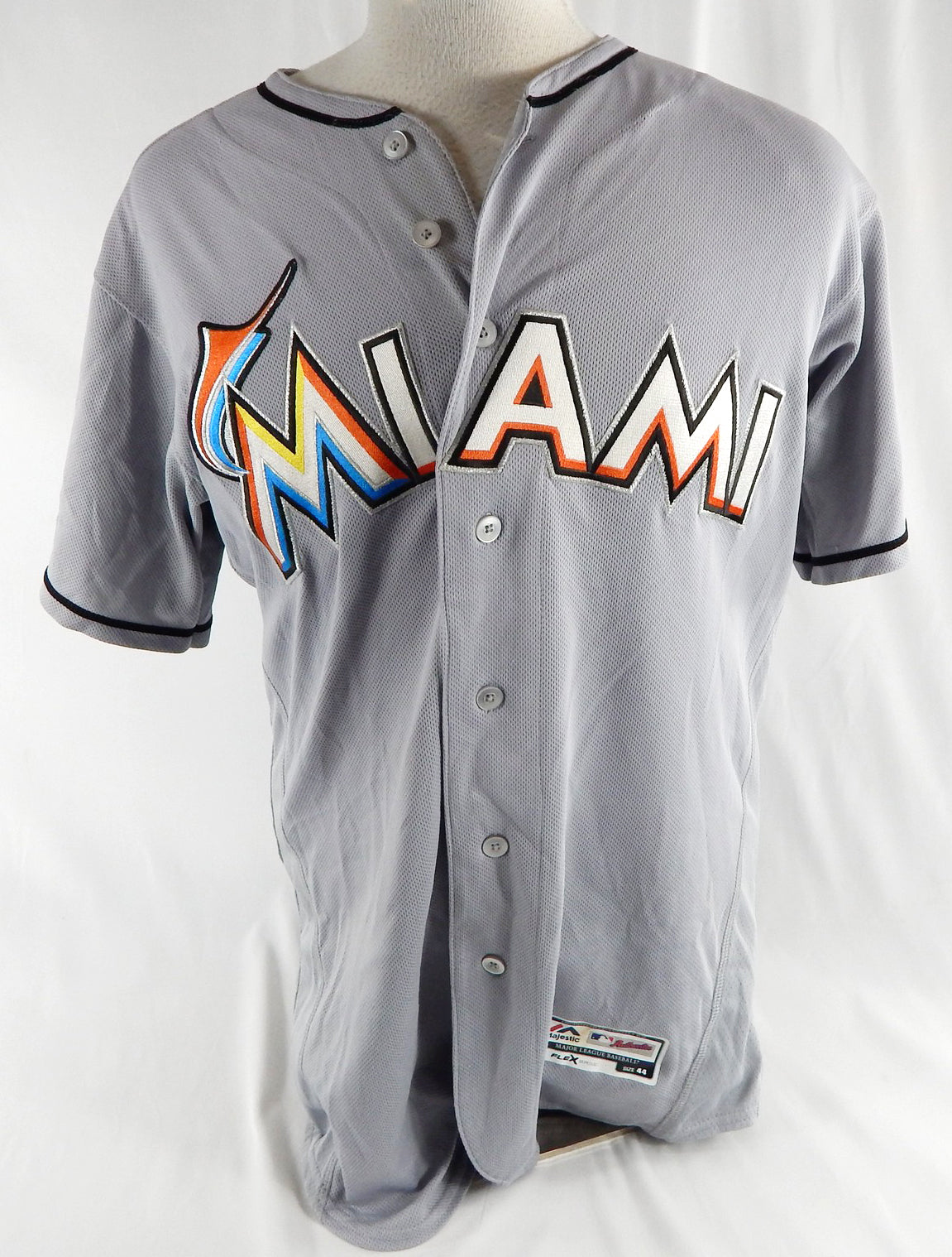 2012-18 Miami Marlins #7 Game Used Grey Jersey 44 010