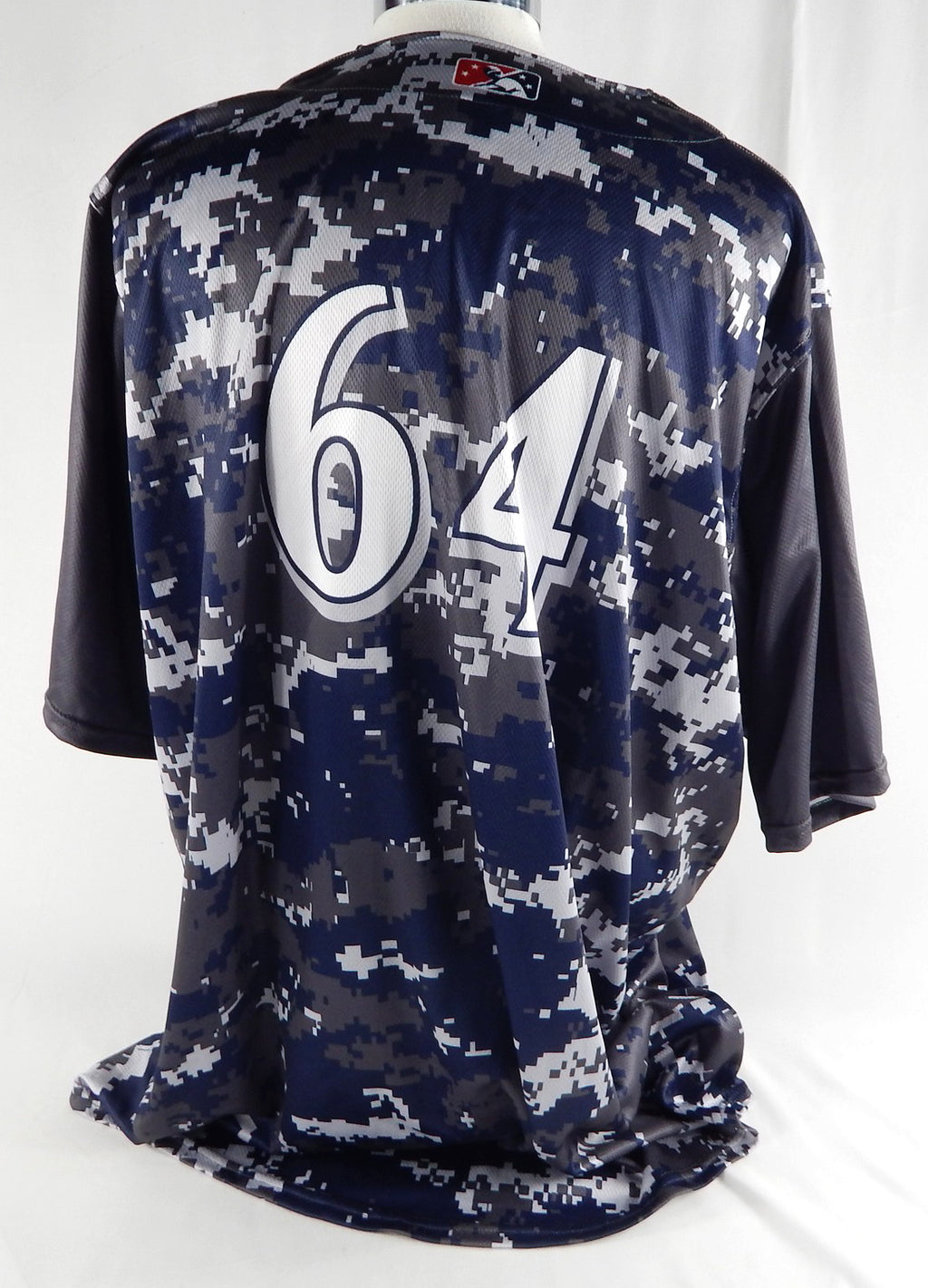 2024 Clearwater Threshers #64 Game Used Navy Camo Jersey Military Night 56 121 Pic2