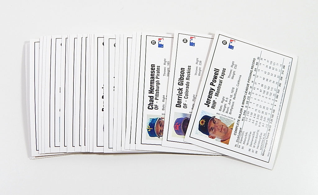 1998 Arizona Fall League Prospects Gold Set Halladay Soriano Hunter Chavez Pic2