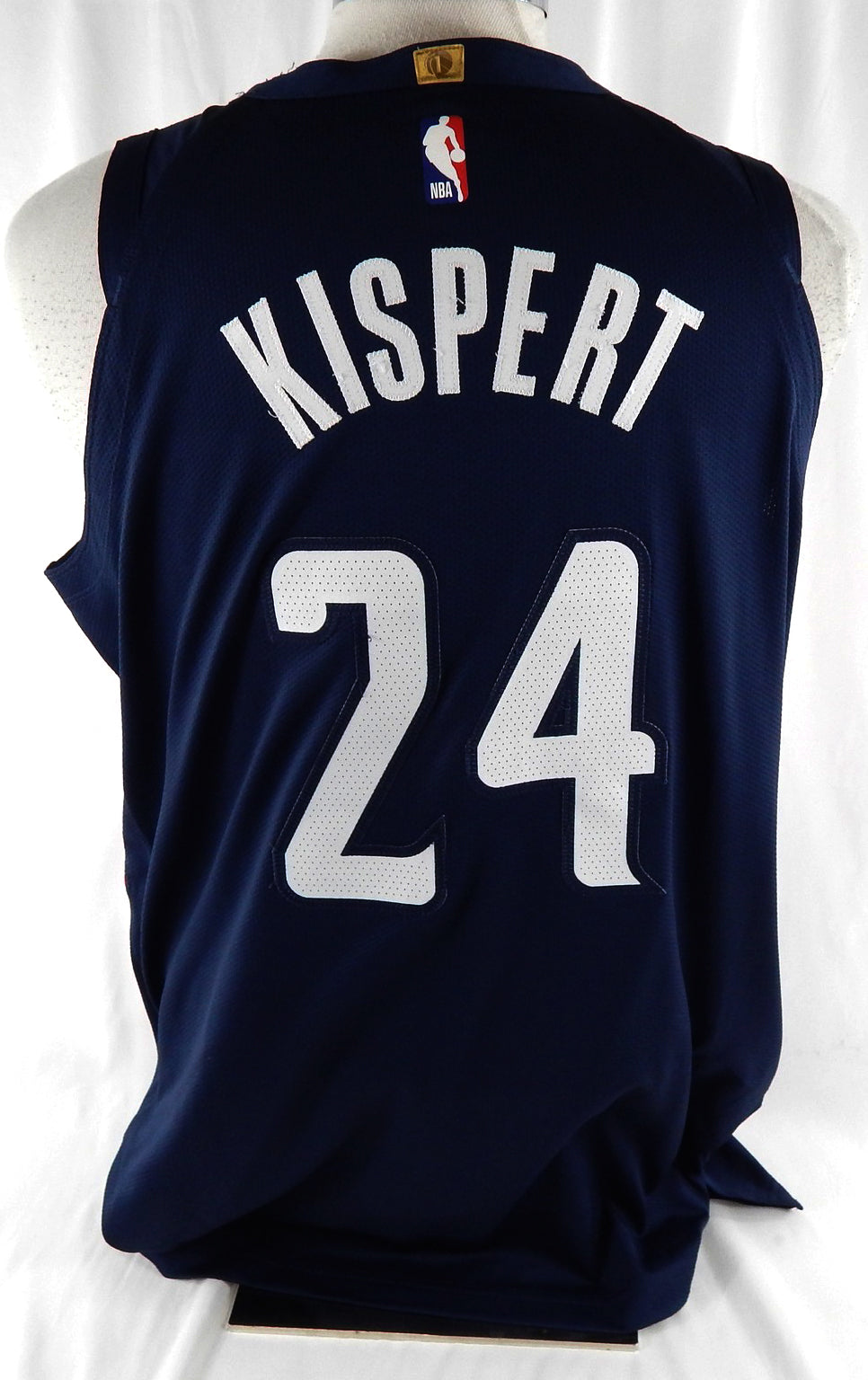 2025-26 Washington Wizards Corey Kispert #24 Game Used Navy Jersey State 16 19 P Pic2