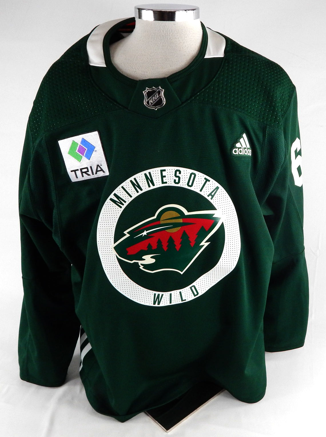 2022 Minnesota Wild Rasmus Kumpulainen #68 Game Issued P Used Green P Jersey DC7