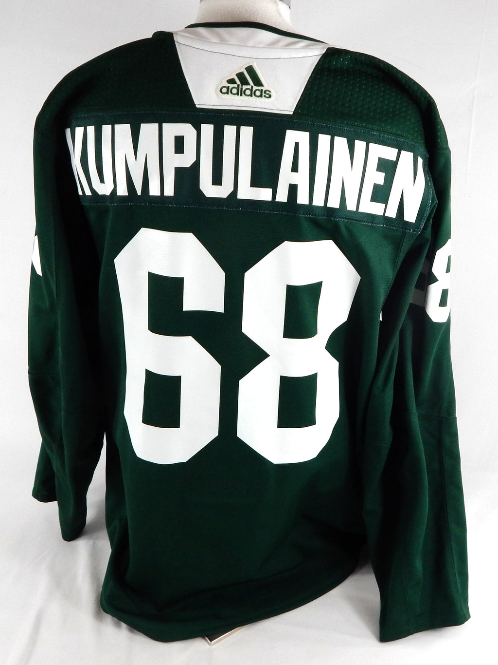 2022 Minnesota Wild Rasmus Kumpulainen #68 Game Issued P Used Green P Jersey DC7 Pic2