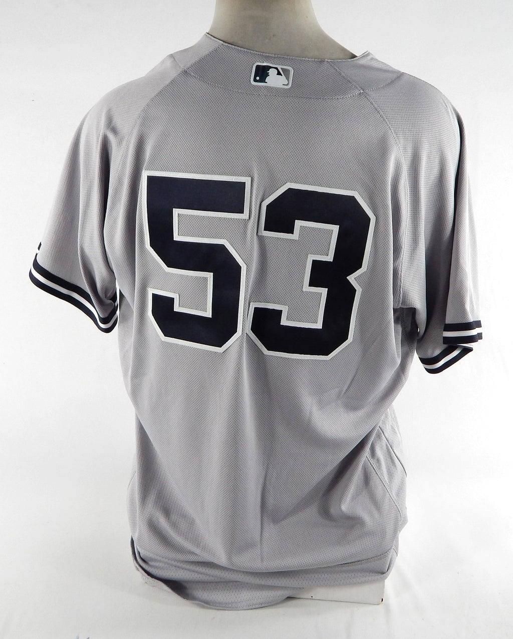 2017 New York Yankees Joe Espada #53 Game Used Grey Jersey Opening Day 46 016 Pic2