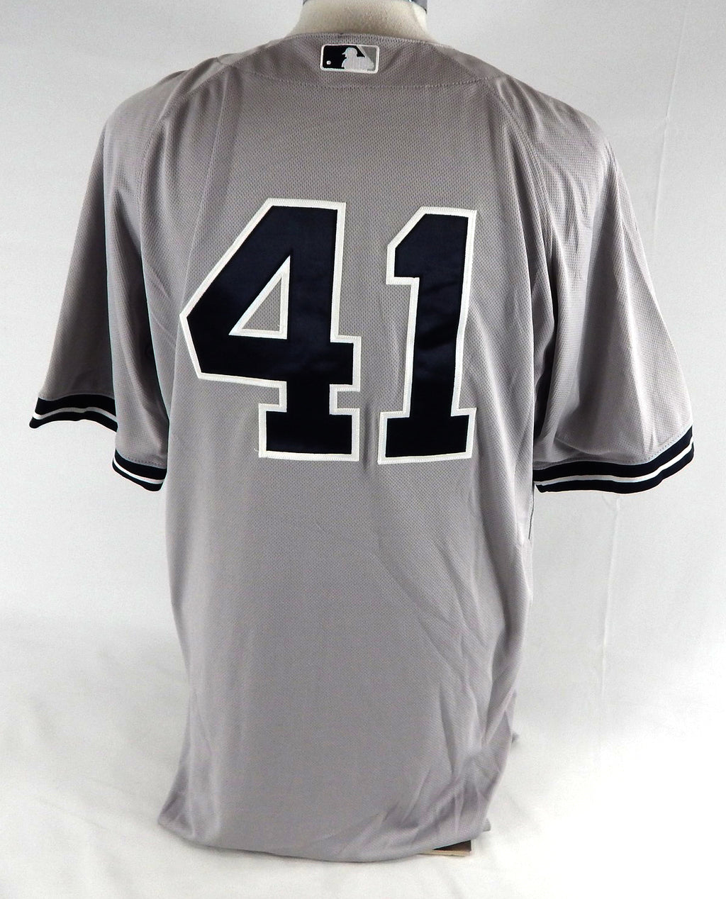 2014 New York Yankees David Phelps #41 Game Used Grey Jersey 48 645 Pic2