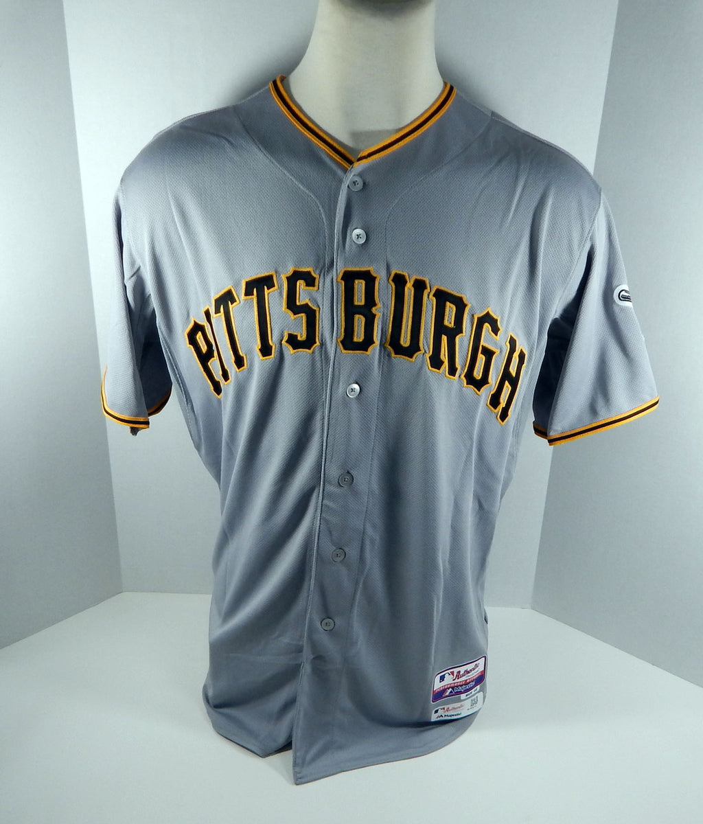 2015 Pittsburgh Pirates Mel Rojas Jr # Game Issued Grey Jersey PITT33161 Pic2