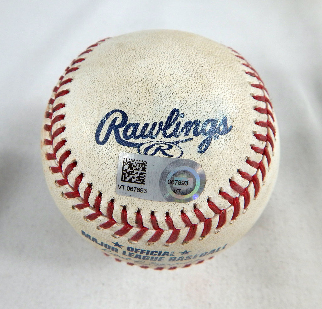 2022 Reds Pirate Game Used Baseball Strickland Castro Single Suwinski strikeout