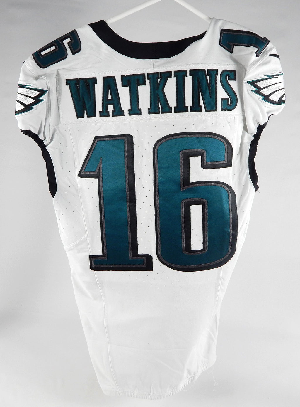 2023 Philadelphia Eagles Quez Watkins #16 Game Used White Jersey 38 DP71383