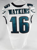 2023 Philadelphia Eagles Quez Watkins #16 Game Used White Jersey 38 DP71383