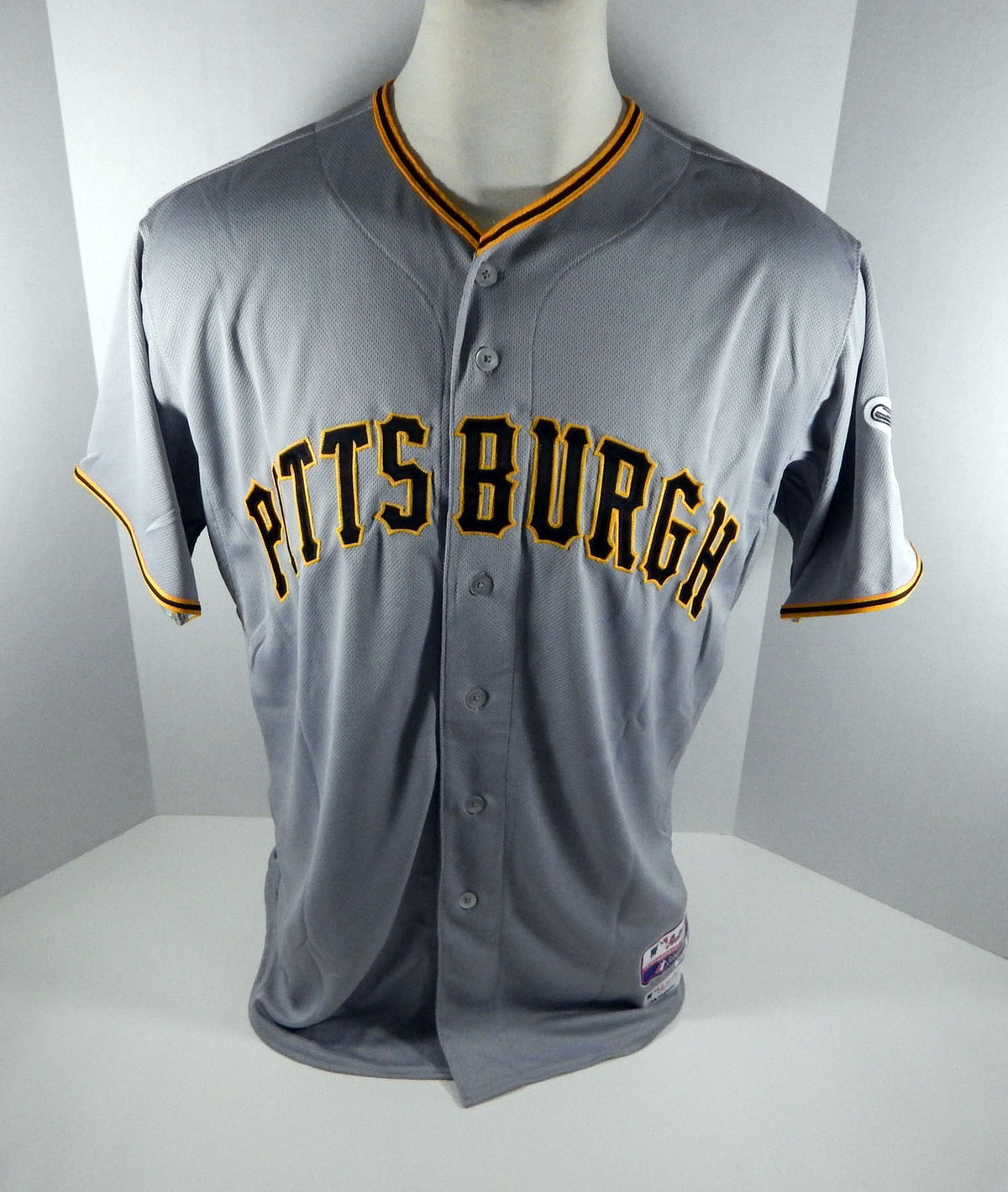 2015 Pittsburgh Pirates Josh Wall # Game Issued Grey Jersey PITT33164 Pic2