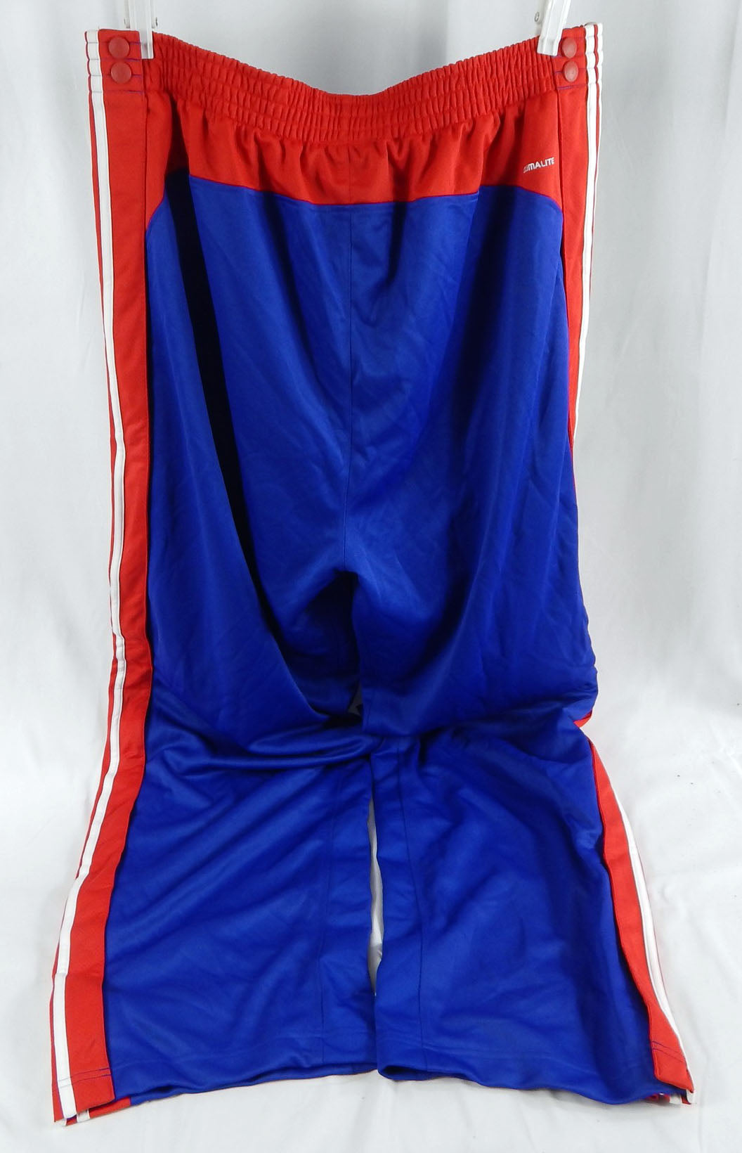 2009-10 Detroit Pistons Game Used Blue Basketball Warm Up Pants Size 3XL P106695 Pic2
