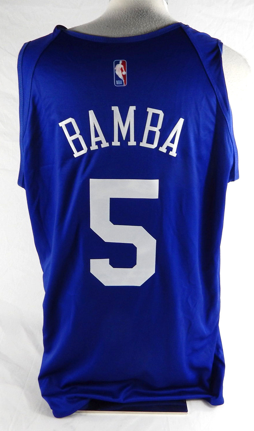 2024-25 Philadelphia 76ers Mo Bamba #5 Game Issued Blue Practice Jersey XL 735 Pic2