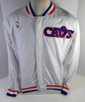 1993-94 Cleveland Cavaliers Stacy Poole Game Issued White Warm Up Jacket 44 170