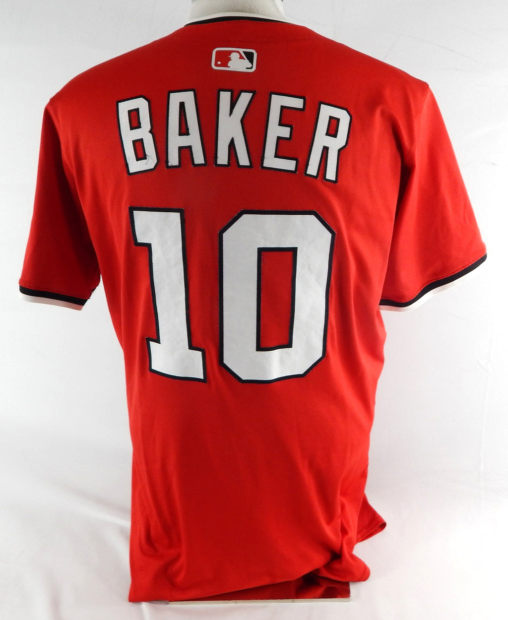 2025 Washington Nationals Darren Baker #10 Game Issued Pos Used Red Jersey 42 37 Pic2