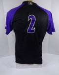2009-2015 Winston Salem Dash #2 Game Used Black Purple Jersey DP05992