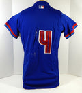 Toronto Blue Jays #14 Game Issued Blue Jersey L DP15911