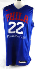 2024-25 Philadelphia 76ers Cameron Payne #22 Game Issued Blue Practice Jersey 7