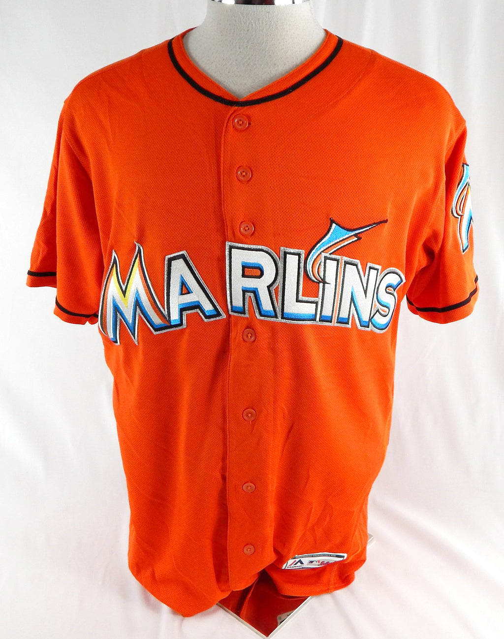 2012-18 Miami Marlins Lara #9 Game Used Orange Jersey 44 017