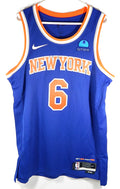 Quentin Grimes #6 New York Knicks Nike Swingman Icon Sphere Jersey Blue 44 M