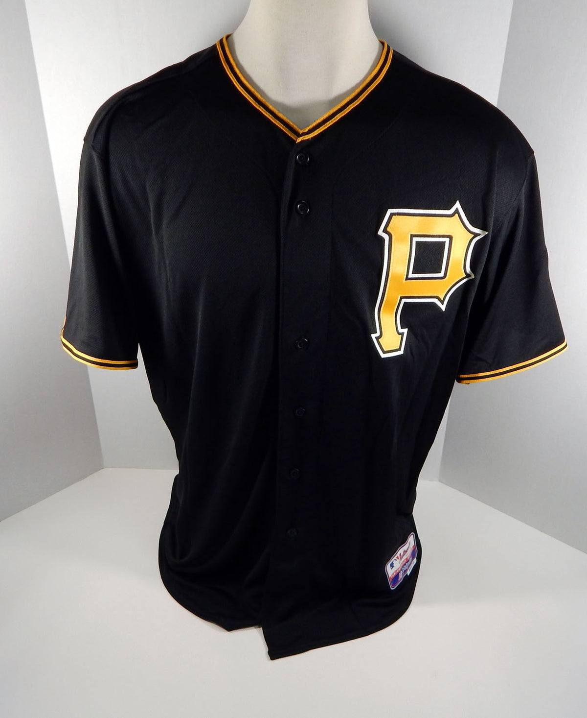 2015 Pittsburgh Pirates Stetson Allie # Game Issued Black Jersey PITT33169 Pic2
