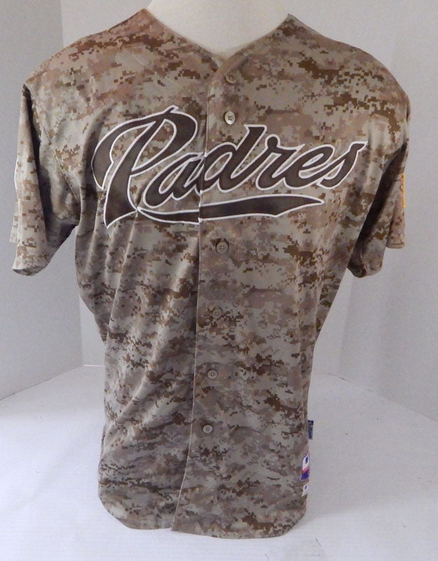2013 San Diego Padres Justin Hatcher #80 Game Used Brown Digital Camo Jersey 182 Pic2