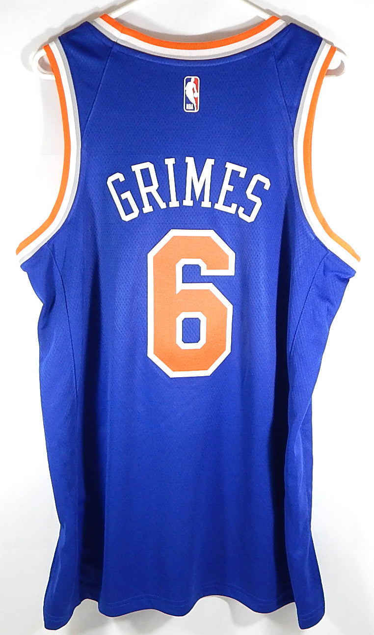 Quentin Grimes #6 New York Knicks Nike Swingman Icon Sphere Jersey Blue 44 M Pic2