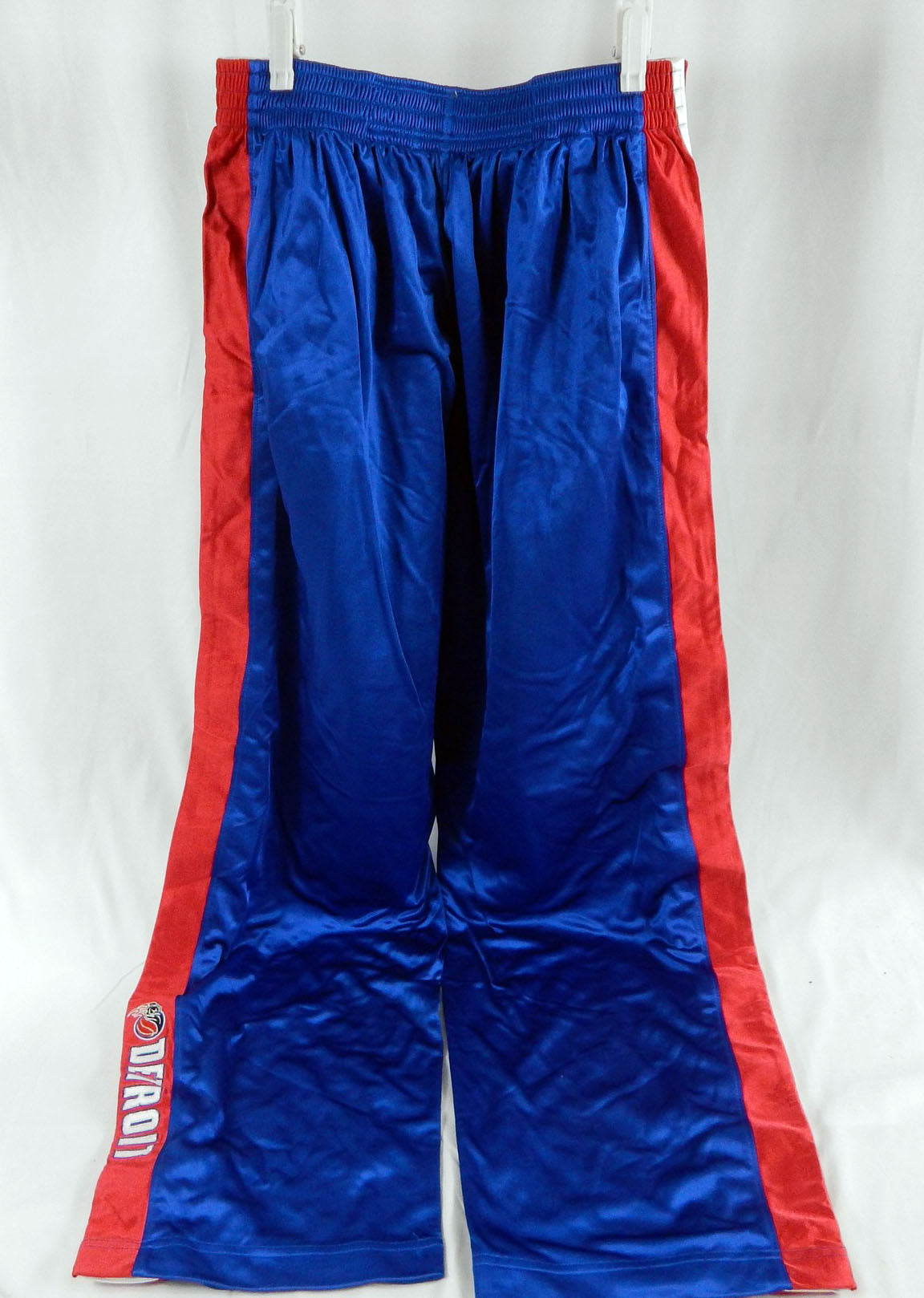 2001-04 Detroit Pistons #14 Game Used Blue Basketball Warm Up Pants XL 99 Pic2