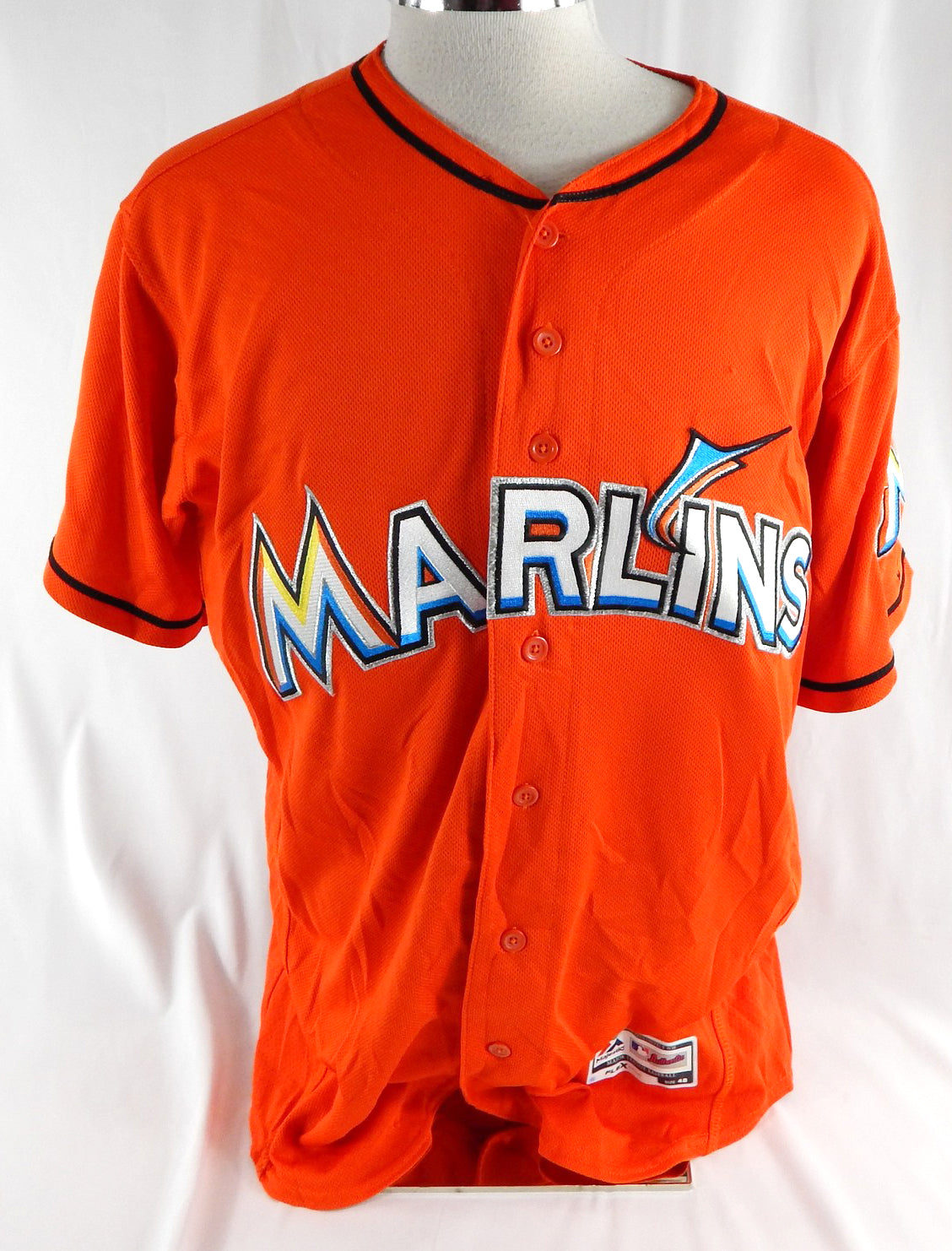 2017-18 Miami Marlins Joe Gunkel #28 Game Used Orange Jersey 48 DP113020