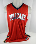 2014-15 New Orleans Pelicans Blank Game Issued Red Jersey 6XL4 711064S