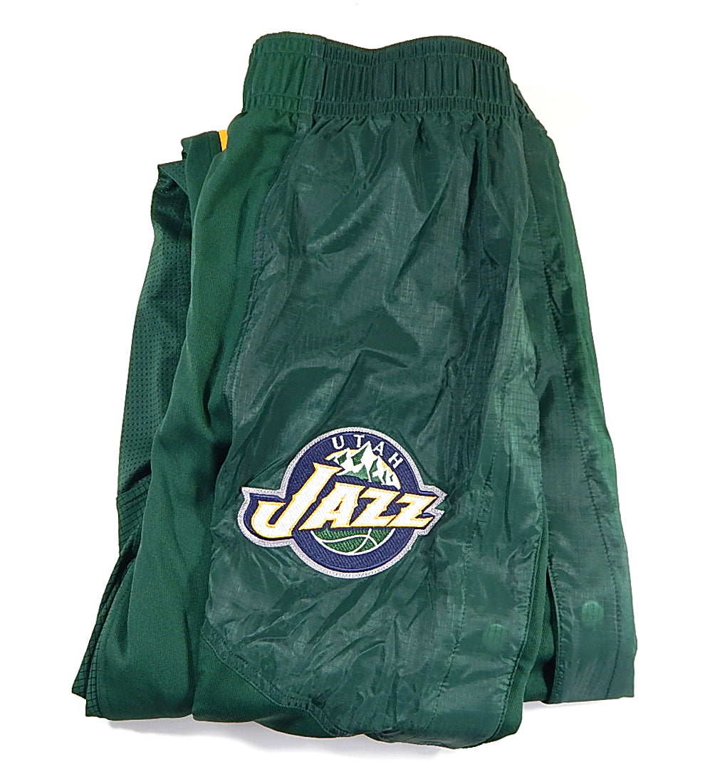 Utah Jazz Adidas NBA Authentics Team Issued Warm Up Pants 3XL +6" Green New Pic2
