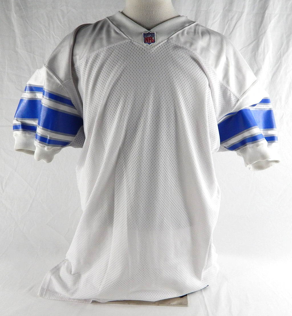 1999 Detroit Lions Blank Game Issued White Jersey 50 999