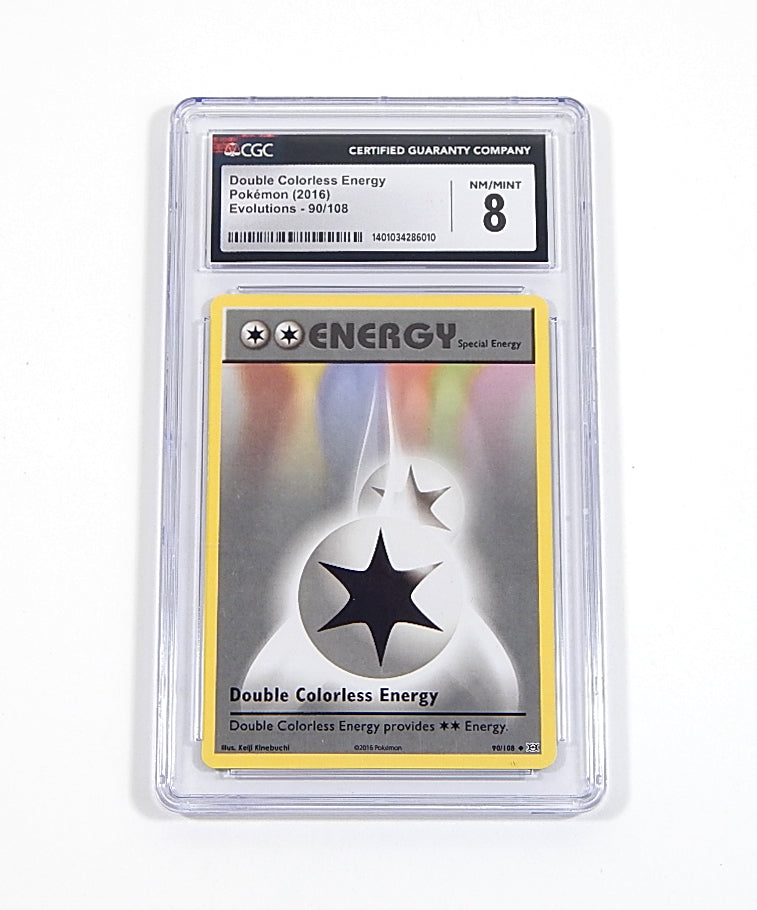 2016 Pokemon Double Colorless Energy Evolutions 90/108 CGC 8