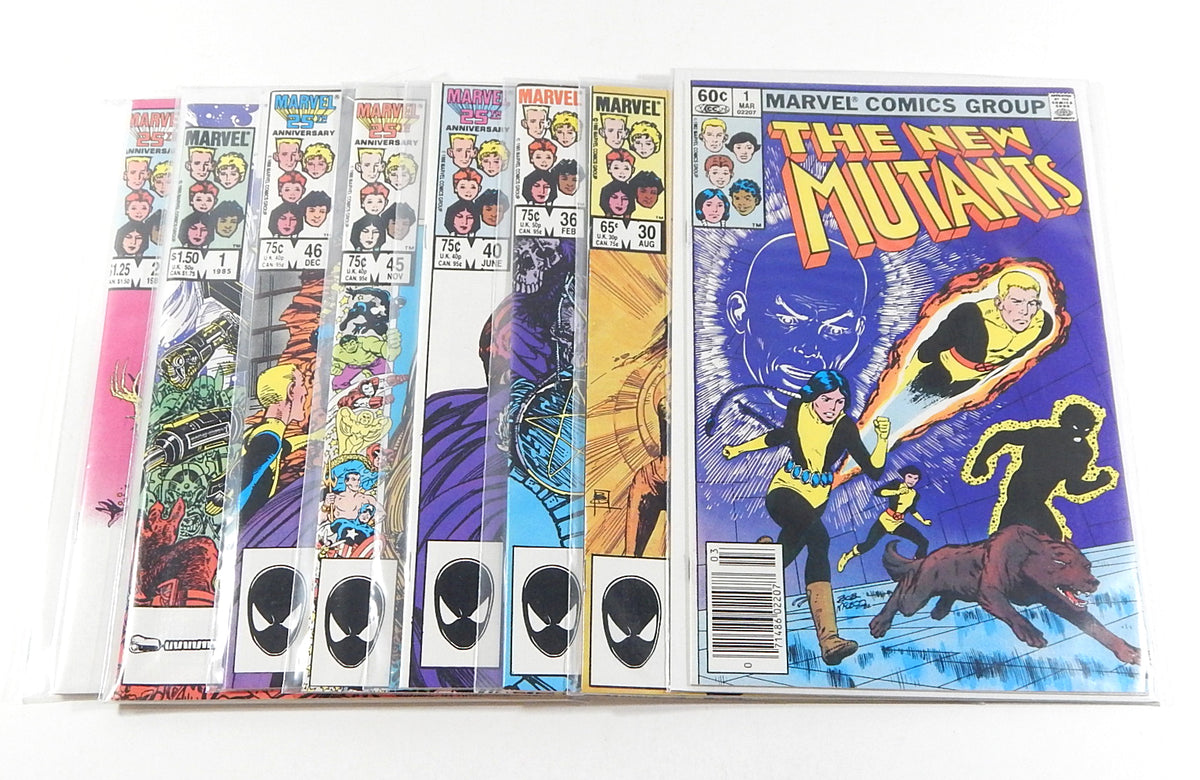 The New Mutants #1 30 36 40 45 46 + Annuals #1 2 Marvel Bronze Comic Lot VF/NM