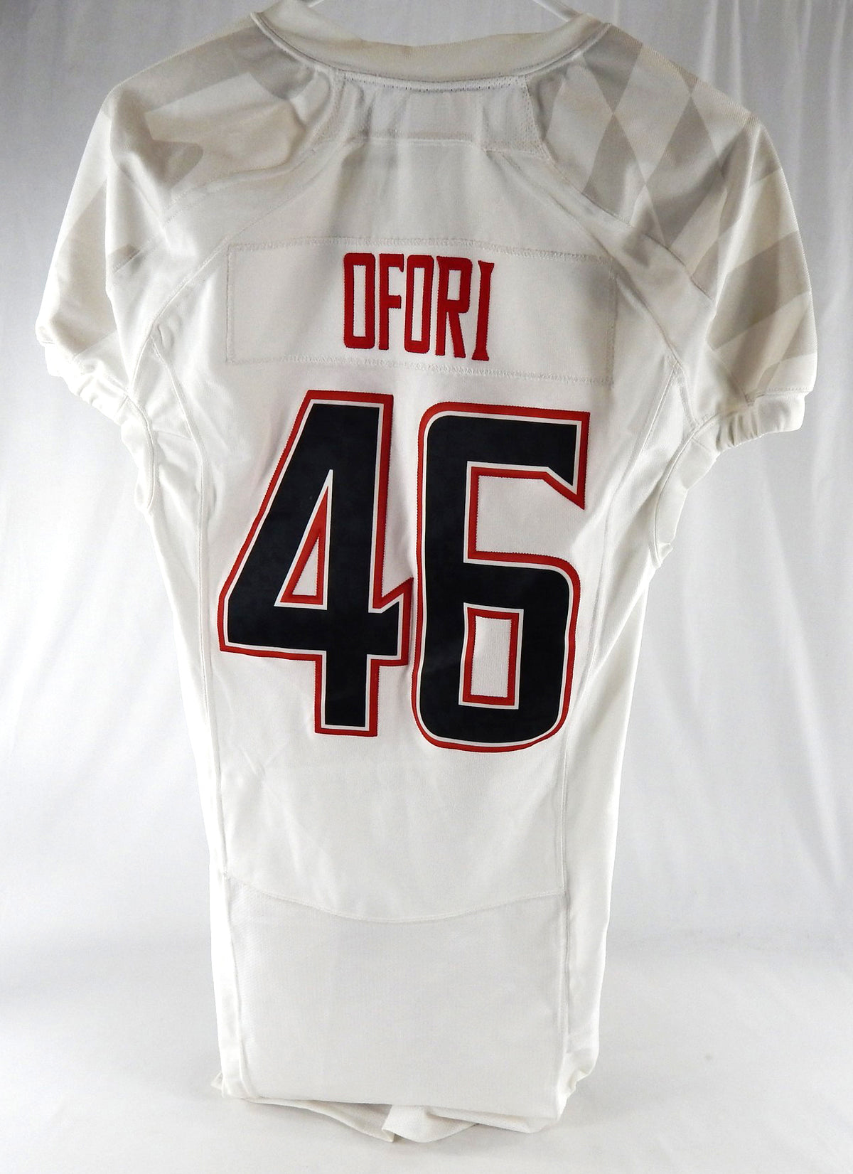 2012 Maryland Terrapins Kwabena Ofori #46 Game Issued White Jersey 42 582 Pic2