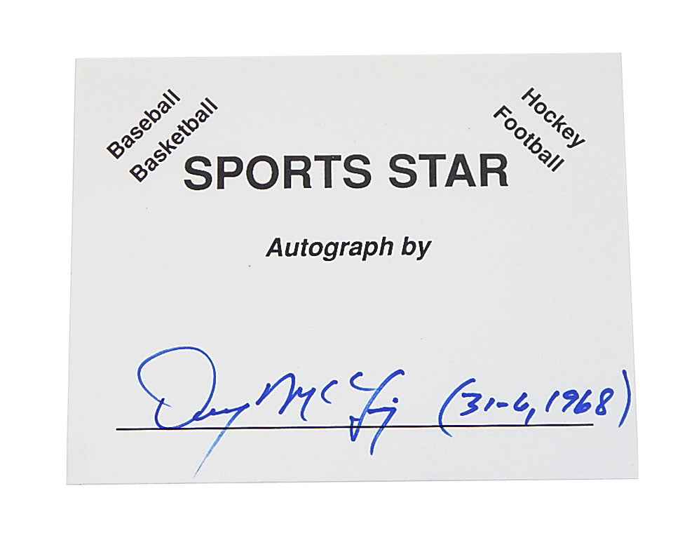 Denny McLain Detroit Tigers Signed Cut Auto