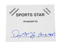 Denny McLain Detroit Tigers Signed Cut Auto