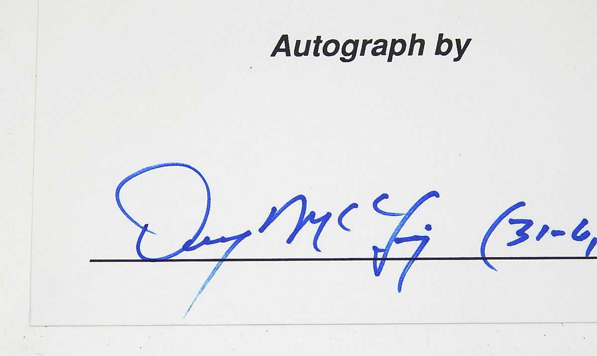 Denny McLain Detroit Tigers Signed Cut Auto Pic2