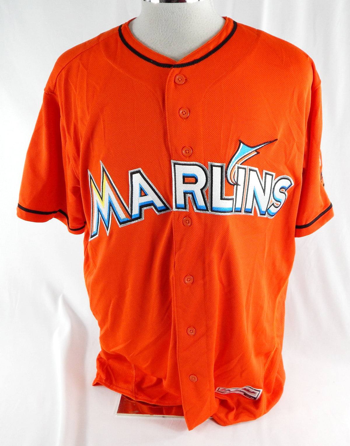 2015-17 Miami Marlins Brian Ellington #36 Game Used Orange Jersey 48 DP113025