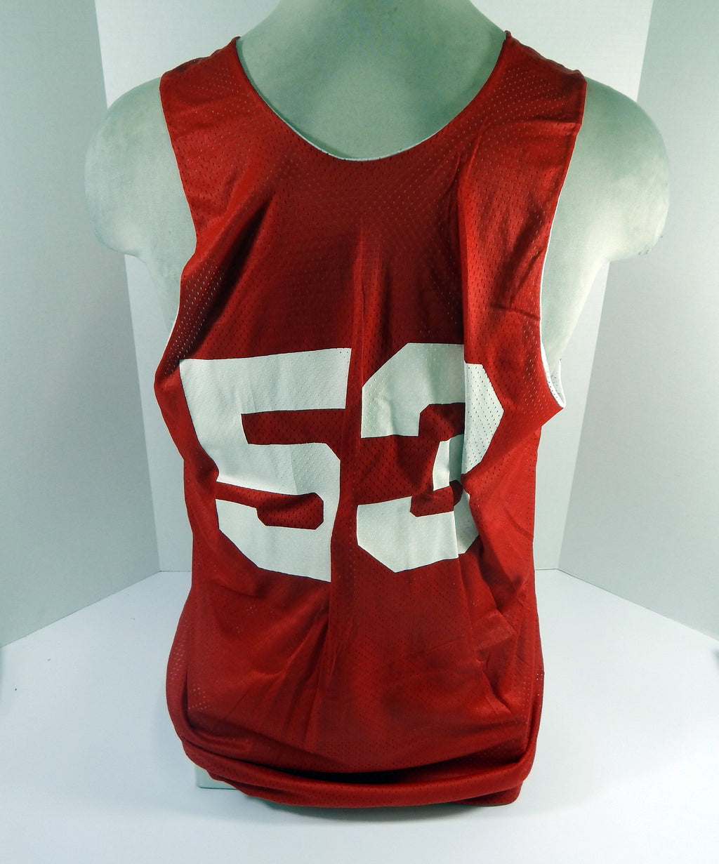1990s Atlanta Hawks #53 Game Issued Red White Practice Jersey XL DP62038 Pic2