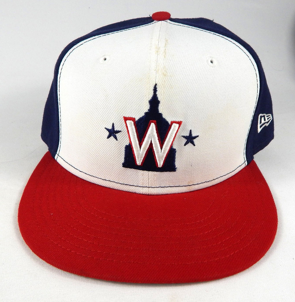 2022 Washington Nationals Tres Barrera #38 Game Used Blue Hat Alt 7.375 386