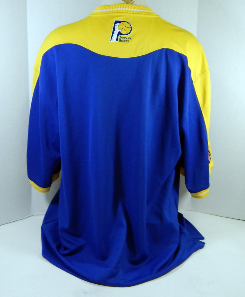 2004-05 Indiana Pacers James Jones #33 Game Used Blue Warm Up Shirt HWC 1 Pic2